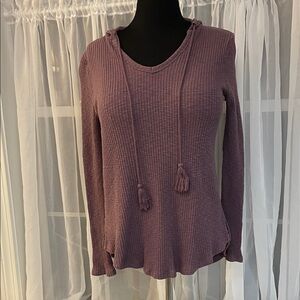 Faded Glory Lavender Knit Hoodie